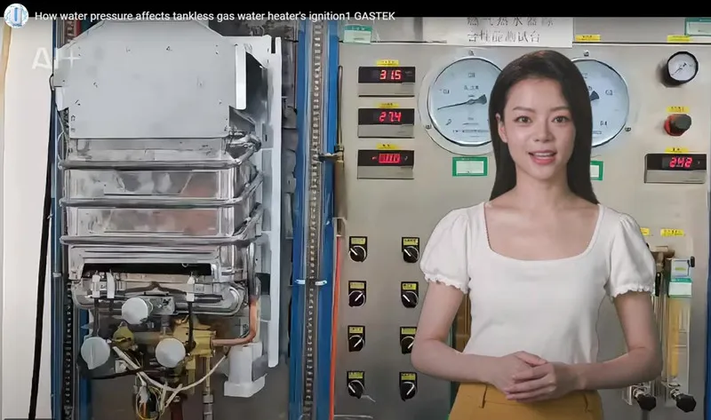 Kako pritisk vode vpliva na vžig plinskega grelnika vode brez rezervoarja?